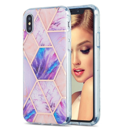 3D Electroplating Marble Pattern TPU Protective Case, For iPhone 12 / 12 Pro, For iPhone 12 Pro Max, For iPhone XS / X, For iPhone XR