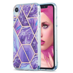 3D Electroplating Marble Pattern TPU Protective Case, For iPhone 12 Pro Max, For iPhone XS / X, For iPhone XR, For iPhone XS Max