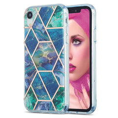 3D Electroplating Marble Pattern TPU Protective Case, For iPhone 12 Pro Max, For iPhone XS / X, For iPhone XR, For iPhone XS Max