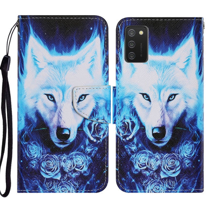 Coloured Drawing Pattern Horizontal Flip PU Leather Case with Holder & Card Slots & Wallet & Lanyard, For Samsung Galaxy A02s