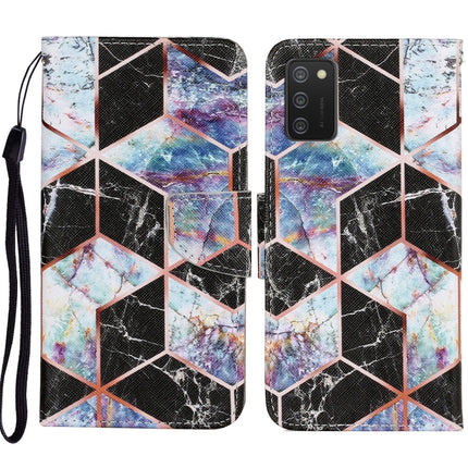 Coloured Drawing Pattern Horizontal Flip PU Leather Case with Holder & Card Slots & Wallet & Lanyard, For Samsung Galaxy A02s