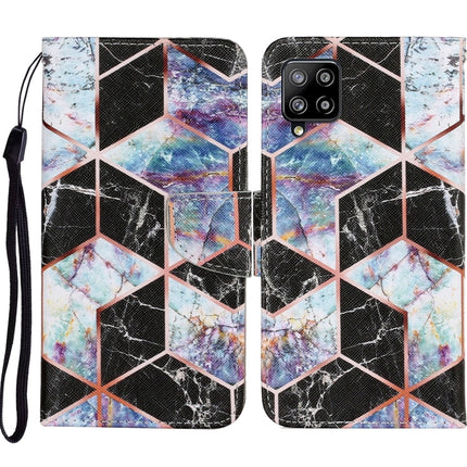 Coloured Drawing Pattern Horizontal Flip PU Leather Case with Holder & Card Slots & Wallet & Lanyard, For Samsung Galaxy A12