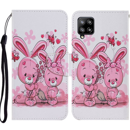 Coloured Drawing Pattern Horizontal Flip PU Leather Case with Holder & Card Slots & Wallet & Lanyard, For Samsung Galaxy A12