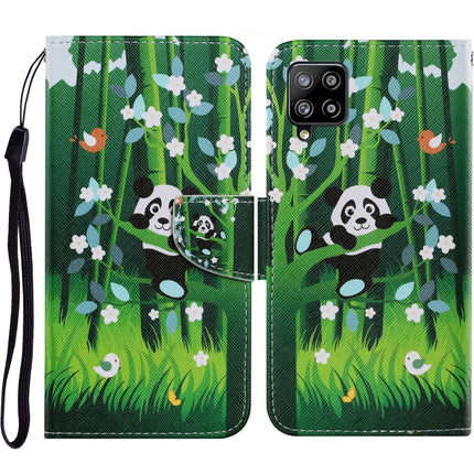 Coloured Drawing Pattern Horizontal Flip PU Leather Case with Holder & Card Slots & Wallet & Lanyard, For Samsung Galaxy A12