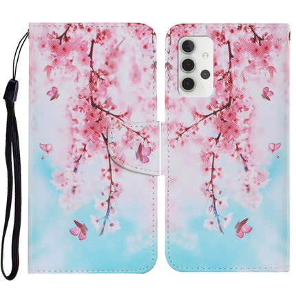 Coloured Drawing Pattern Horizontal Flip PU Leather Case with Holder & Card Slots & Wallet & Lanyard, For Samsung Galaxy A32 5G