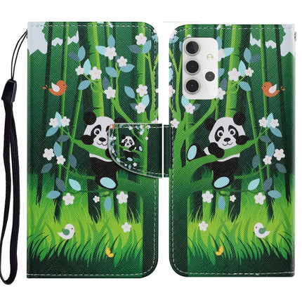 Coloured Drawing Pattern Horizontal Flip PU Leather Case with Holder & Card Slots & Wallet & Lanyard, For Samsung Galaxy A32 5G