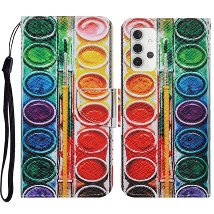 Coloured Drawing Pattern Horizontal Flip PU Leather Case with Holder & Card Slots & Wallet & Lanyard, For Samsung Galaxy A32 5G