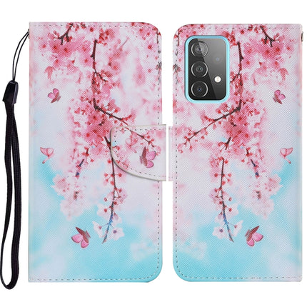 Coloured Drawing Pattern Horizontal Flip PU Leather Case with Holder & Card Slots & Wallet & Lanyard, For Samsung Galaxy A52 5G / 4G, For Samsung Galaxy A72 5G