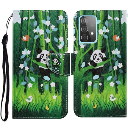 Coloured Drawing Pattern Horizontal Flip PU Leather Case with Holder & Card Slots & Wallet & Lanyard, For Samsung Galaxy A52 5G / 4G, For Samsung Galaxy A72 5G