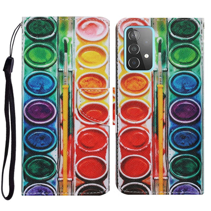 Coloured Drawing Pattern Horizontal Flip PU Leather Case with Holder & Card Slots & Wallet & Lanyard, For Samsung Galaxy A52 5G / 4G, For Samsung Galaxy A72 5G
