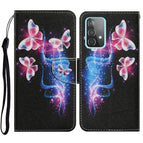 For Samsung Galaxy A52 5G / 4G / Three Fluorescent Butterflies