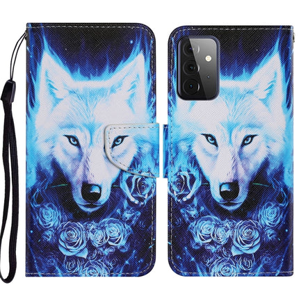Coloured Drawing Pattern Horizontal Flip PU Leather Case with Holder & Card Slots & Wallet & Lanyard, For Samsung Galaxy A52 5G / 4G, For Samsung Galaxy A72 5G