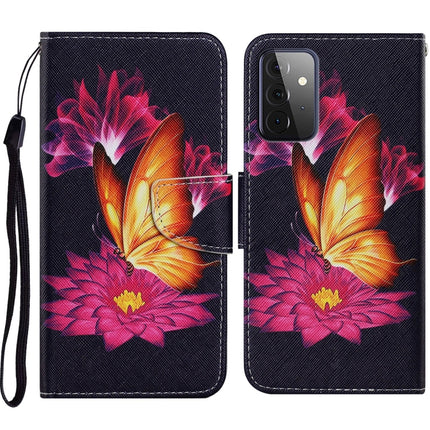 Coloured Drawing Pattern Horizontal Flip PU Leather Case with Holder & Card Slots & Wallet & Lanyard, For Samsung Galaxy A52 5G / 4G, For Samsung Galaxy A72 5G