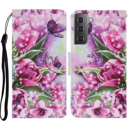 Coloured Drawing Pattern Horizontal Flip PU Leather Case with Holder & Card Slots & Wallet & Lanyard, For Samsung Galaxy A72 5G / 4G, For Samsung Galaxy S21 5G