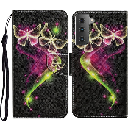 Coloured Drawing Pattern Horizontal Flip PU Leather Case with Holder & Card Slots & Wallet & Lanyard, For Samsung Galaxy A72 5G / 4G, For Samsung Galaxy S21 5G