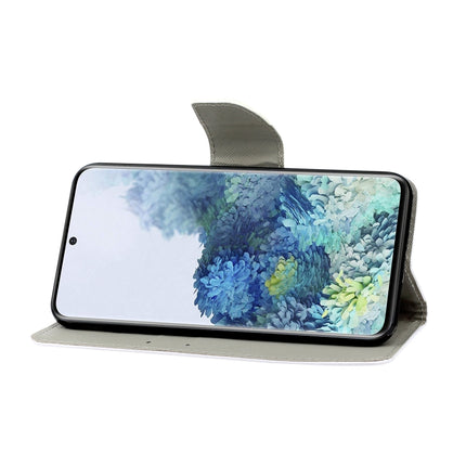Coloured Drawing Pattern Horizontal Flip PU Leather Case with Holder & Card Slots & Wallet & Lanyard, For Samsung Galaxy S21 Ultra 5G