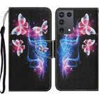 For Samsung Galaxy S21 Ultra 5G / Three Fluorescent Butterflies
