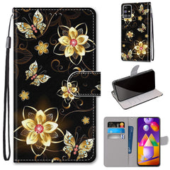 Coloured Drawing Cross Texture Horizontal Flip PU Leather Case with Holder & Card Slots & Wallet & Lanyard, For Samsung Galaxy M31s