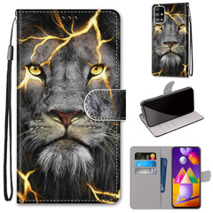 Coloured Drawing Cross Texture Horizontal Flip PU Leather Case with Holder & Card Slots & Wallet & Lanyard, For Samsung Galaxy M31s