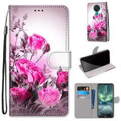 Coloured Drawing Cross Texture Horizontal Flip PU Leather Case with Holder & Card Slots & Wallet & Lanyard, For Nokia 7.2