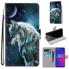 Coloured Drawing Cross Texture Horizontal Flip PU Leather Case with Holder & Card Slots & Wallet & Lanyard, For ZTE Axon 11 SE 5G