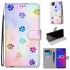 Coloured Drawing Cross Texture Horizontal Flip PU Leather Case with Holder & Card Slots & Wallet & Lanyard, For ZTE Axon 11 SE 5G
