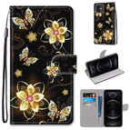 For iPhone 12 mini / Gold Diamond Butterfly