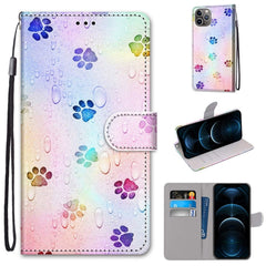 Coloured Drawing Cross Texture Horizontal Flip PU Leather Case with Holder & Card Slots & Wallet & Lanyard, For iPhone 12 Pro Max