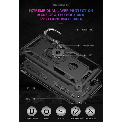 Shockproof TPU + PC Protective Case with 360 Degree Rotating Holder, For Motorola Moto One Fusion Plus, For Xiaomi Mi 10T Pro 5G, For Huawei P Smart 2021