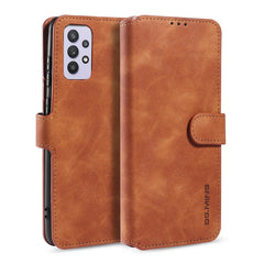 DG.MING Retro Oil Side Horizontal Flip Leather Case with Holder & Card Slots & Wallet, For samsung Galaxy A02s, For samsung Galaxy A12, For samsung Galaxy A32 5G, For samsung Galaxy A52 5G / 4G