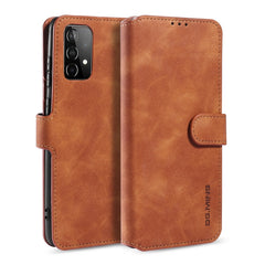 DG.MING Retro Oil Side Horizontal Flip Leather Case with Holder & Card Slots & Wallet, For samsung Galaxy A02s, For samsung Galaxy A12, For samsung Galaxy A32 5G, For samsung Galaxy A52 5G / 4G