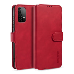 DG.MING Retro Oil Side Horizontal Flip Leather Case with Holder & Card Slots & Wallet, For samsung Galaxy A02s, For samsung Galaxy A12, For samsung Galaxy A32 5G, For samsung Galaxy A52 5G / 4G