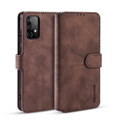 DG.MING Retro Oil Side Horizontal Flip Leather Case with Holder & Card Slots & Wallet, For samsung Galaxy A02s, For samsung Galaxy A12, For samsung Galaxy A32 5G, For samsung Galaxy A52 5G / 4G