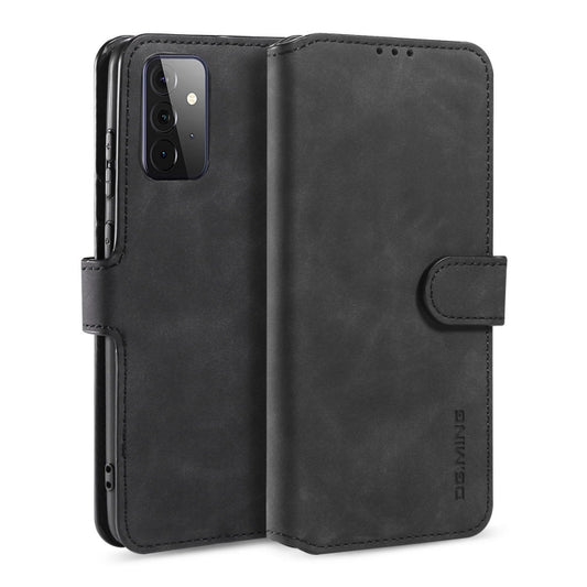 DG.MING Retro Oil Side Horizontal Flip Leather Case with Holder & Card Slots & Wallet, For samsung Galaxy A72 5G / 4G