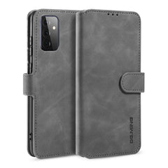 DG.MING Retro Oil Side Horizontal Flip Leather Case with Holder & Card Slots & Wallet, For samsung Galaxy A72 5G / 4G