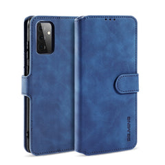 DG.MING Retro Oil Side Horizontal Flip Leather Case with Holder & Card Slots & Wallet, For samsung Galaxy A72 5G / 4G