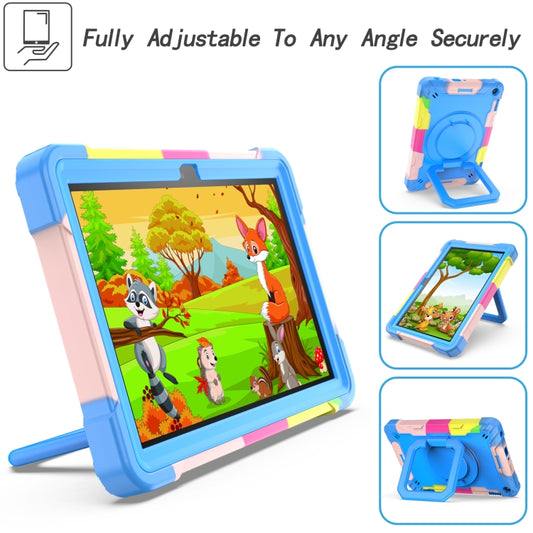 Contrast Color Shockproof Robot Silicone + PC Case with Wristband Holder, For Amazon Kindle Fire HD 8 (2020), For Samsung Galaxy Tab A7 10.4 (2020) T500 / T505
