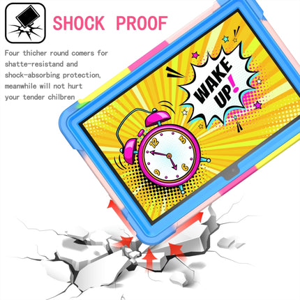 Contrast Color Shockproof Robot Silicone + PC Case with Wristband Holder