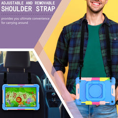 Contrast Color Shockproof Robot Silicone + PC Case with Wristband Holder, For Amazon Kindle Fire HD 8 (2020), For Samsung Galaxy Tab A7 10.4 (2020) T500 / T505