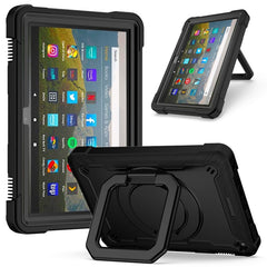 Contrast Color Shockproof Robot Silicone + PC Case with Wristband Holder, For Amazon Kindle Fire HD 8 (2020), For Samsung Galaxy Tab A7 10.4 (2020) T500 / T505