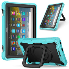 Contrast Color Shockproof Robot Silicone + PC Case with Wristband Holder, For Amazon Kindle Fire HD 8 (2020), For Samsung Galaxy Tab A7 10.4 (2020) T500 / T505
