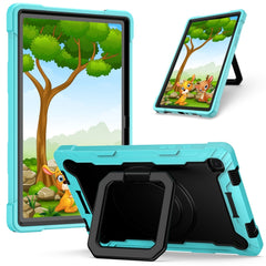 Contrast Color Shockproof Robot Silicone + PC Case with Wristband Holder, For Amazon Kindle Fire HD 8 (2020), For Samsung Galaxy Tab A7 10.4 (2020) T500 / T505