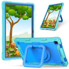 Contrast Color Shockproof Robot Silicone + PC Case with Wristband Holder, For Amazon Kindle Fire HD 8 (2020), For Samsung Galaxy Tab A7 10.4 (2020) T500 / T505