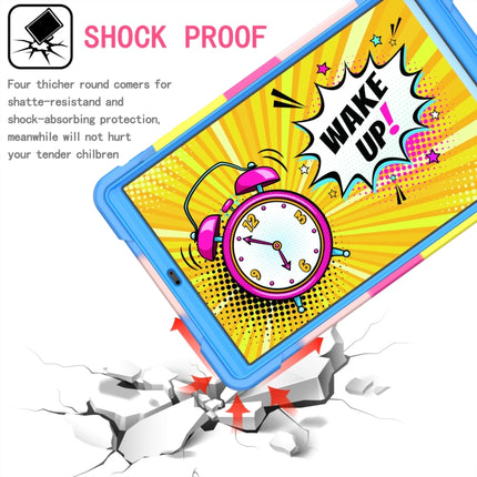 Contrast Color Shockproof Robot Silicone + PC Case with Wristband Holder