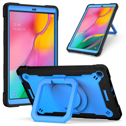 Contrast Color Shockproof Robot Silicone + PC Case with Wristband Holder