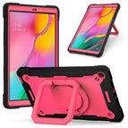 For Samsung Galaxy Tab A10.1 (2019) T510 / Black + Rose Red
