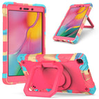For Samsung Galaxy Tab A 8.0 (2019) T290 / Camouflage + Rose Red
