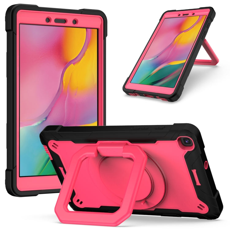 Contrast Color Shockproof Robot Silicone + PC Case with Wristband Holder