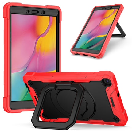 Contrast Color Shockproof Robot Silicone + PC Case with Wristband Holder