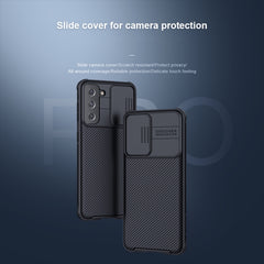 NILLKIN Black Mirror Pro Series Camshield Full Coverage Dust-proof Scratch Resistant Phone Case, For Samsung Galaxy S21 5G, For Samsung Galaxy S21 Plus 5G, For Samsung Galaxy S21 Ultra 5G